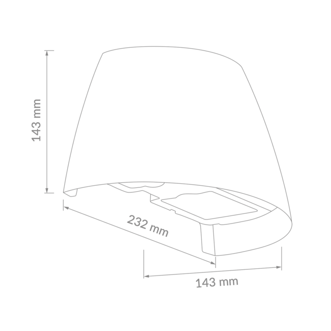 Plejd Wall light black with power outlet