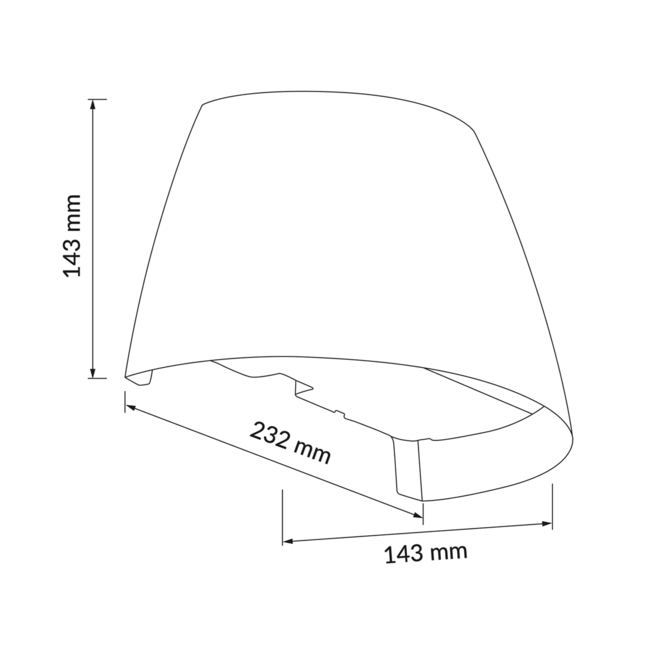 Plejd Wall light black