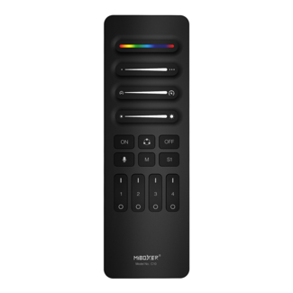 Mi-Boxer 4-Zone 1-Scene Audio SPI Remote Control Black (2.4G)