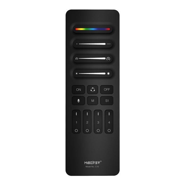 Mi-Boxer 4-Zone 1-Scene Audio SPI Remote Control Black (2.4G)