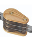 Barton Classic Wooden Victory Triple Fixed Eye & Becket Pulley