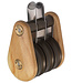 Barton Classic Wooden Victory Triple Fixed Eye Pulley