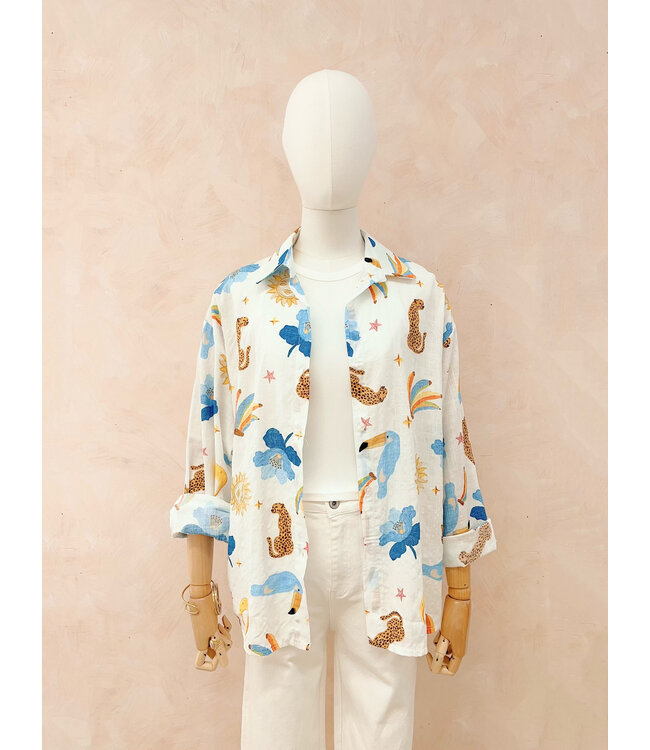 SS25 LUMINE D7271 Afro blouse @