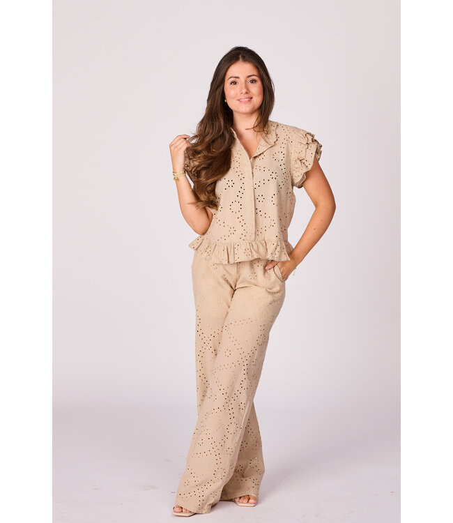 Nona embroidery pants