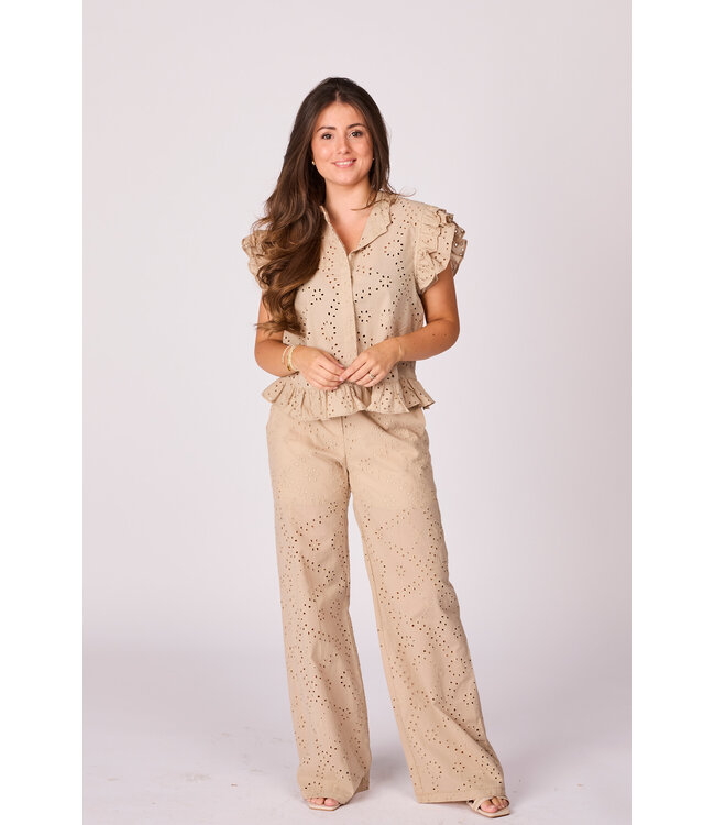 Nona embroidery pants