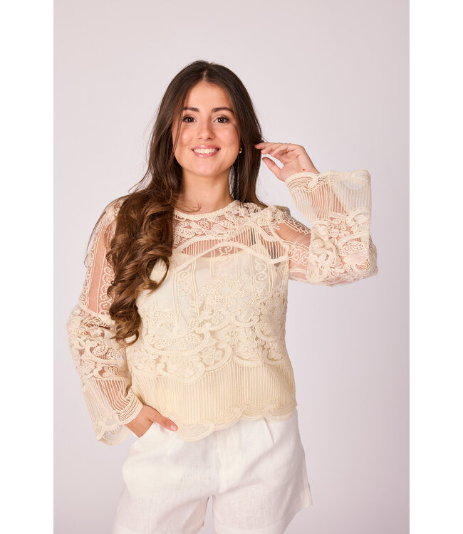 Lucca lace top