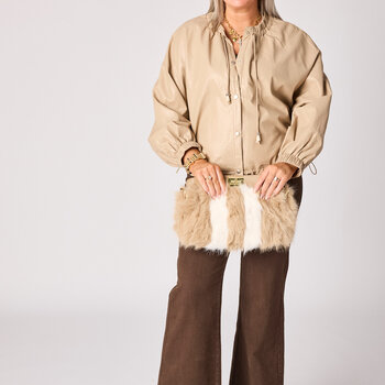 Courtney vegan leather coat