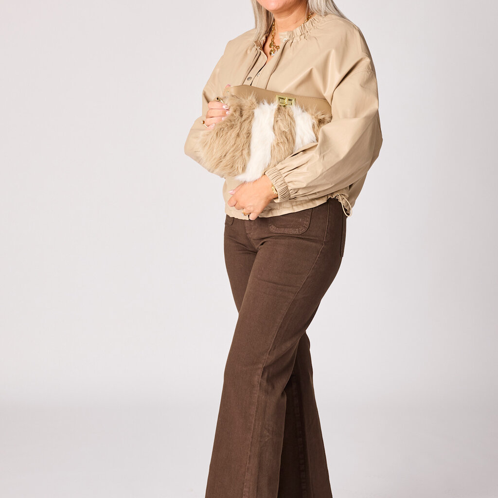 Courtney vegan leather coat