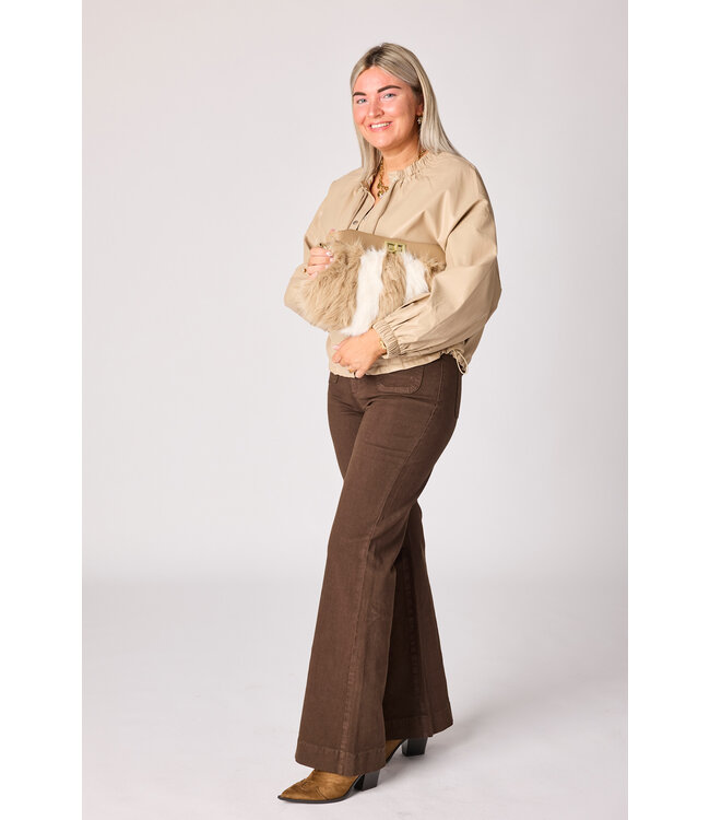 Courtney vegan leather coat