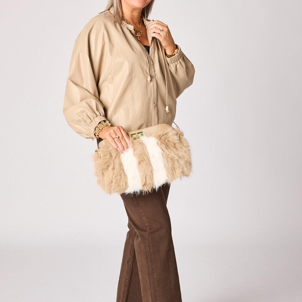 Courtney vegan leather coat