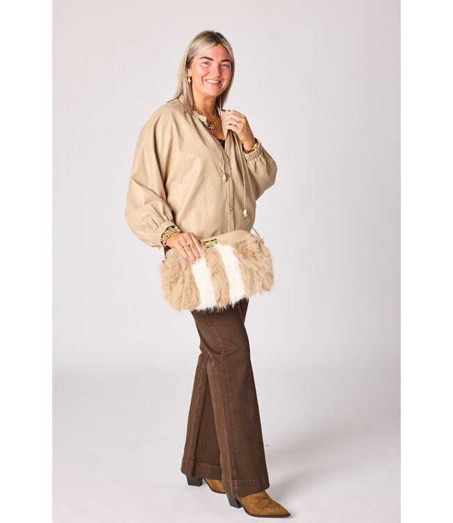 Courtney vegan leather coat