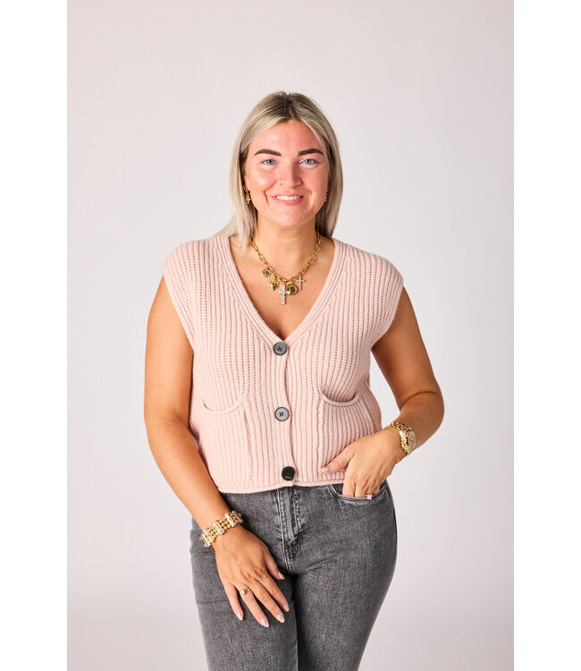 Chloe sleevless cardigan