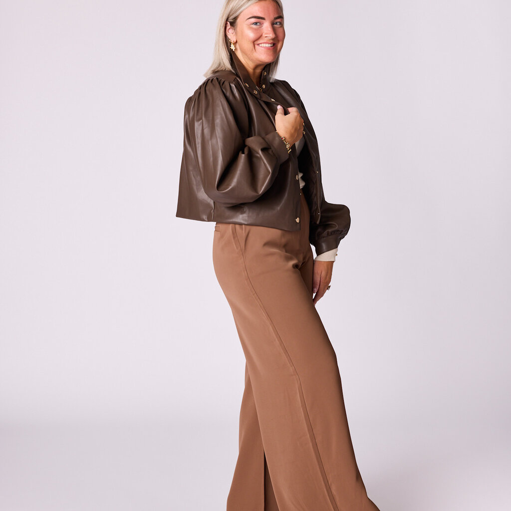 Mariana vegan leather coat