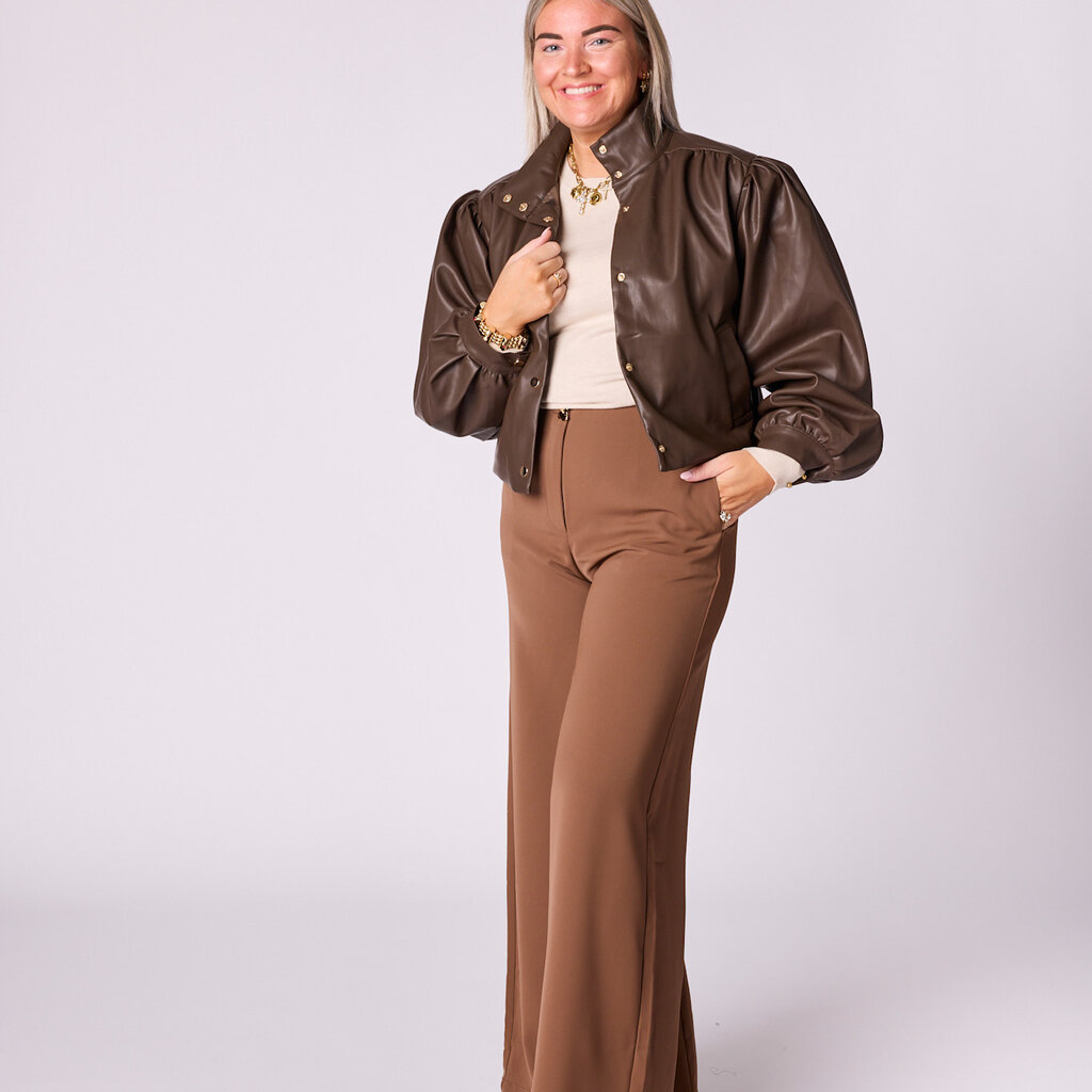 Mariana vegan leather coat