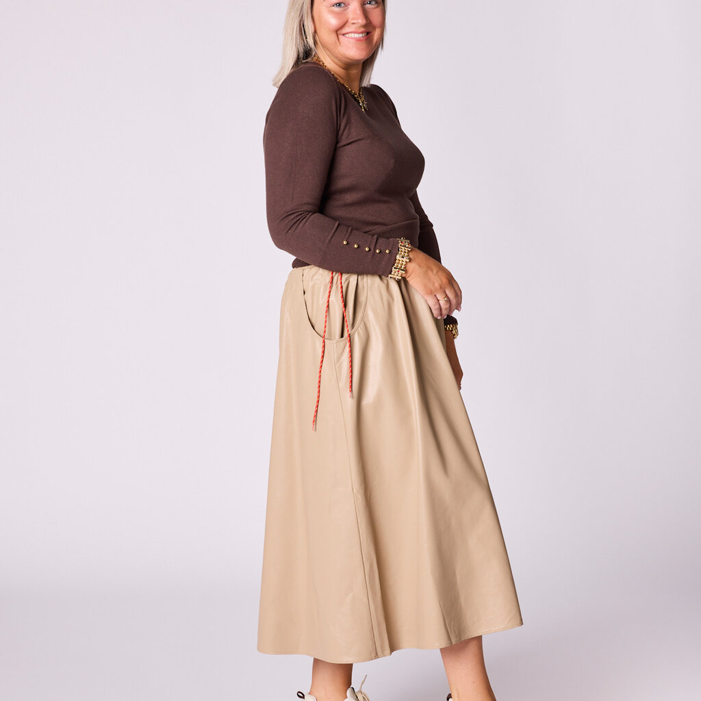 Eva skirt in vegan leather