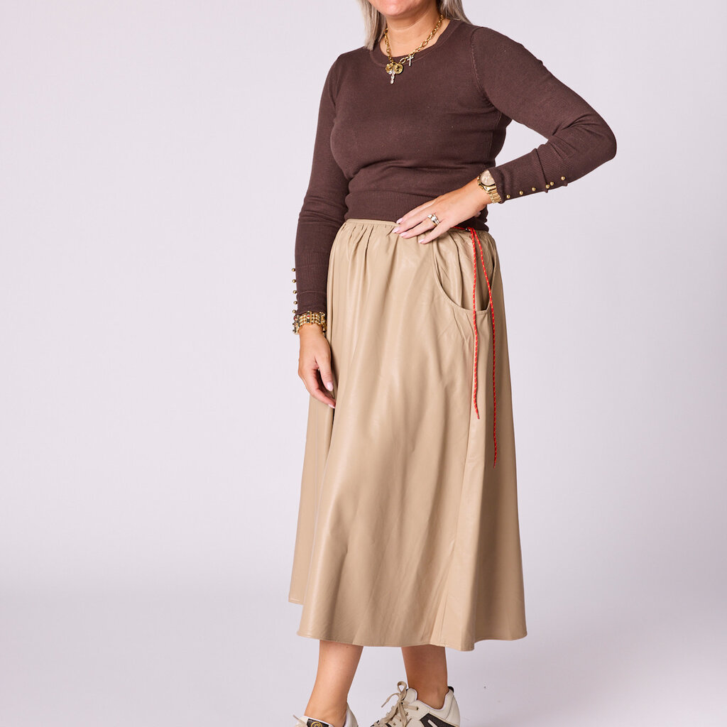 Eva skirt in vegan leather