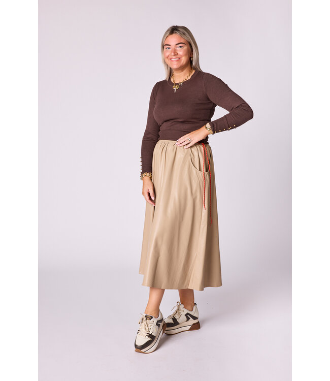 Eva skirt in vegan leather