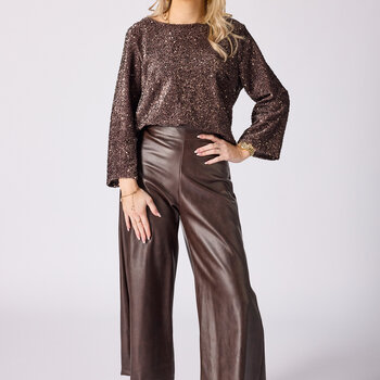 Suzy vegan leather trouser