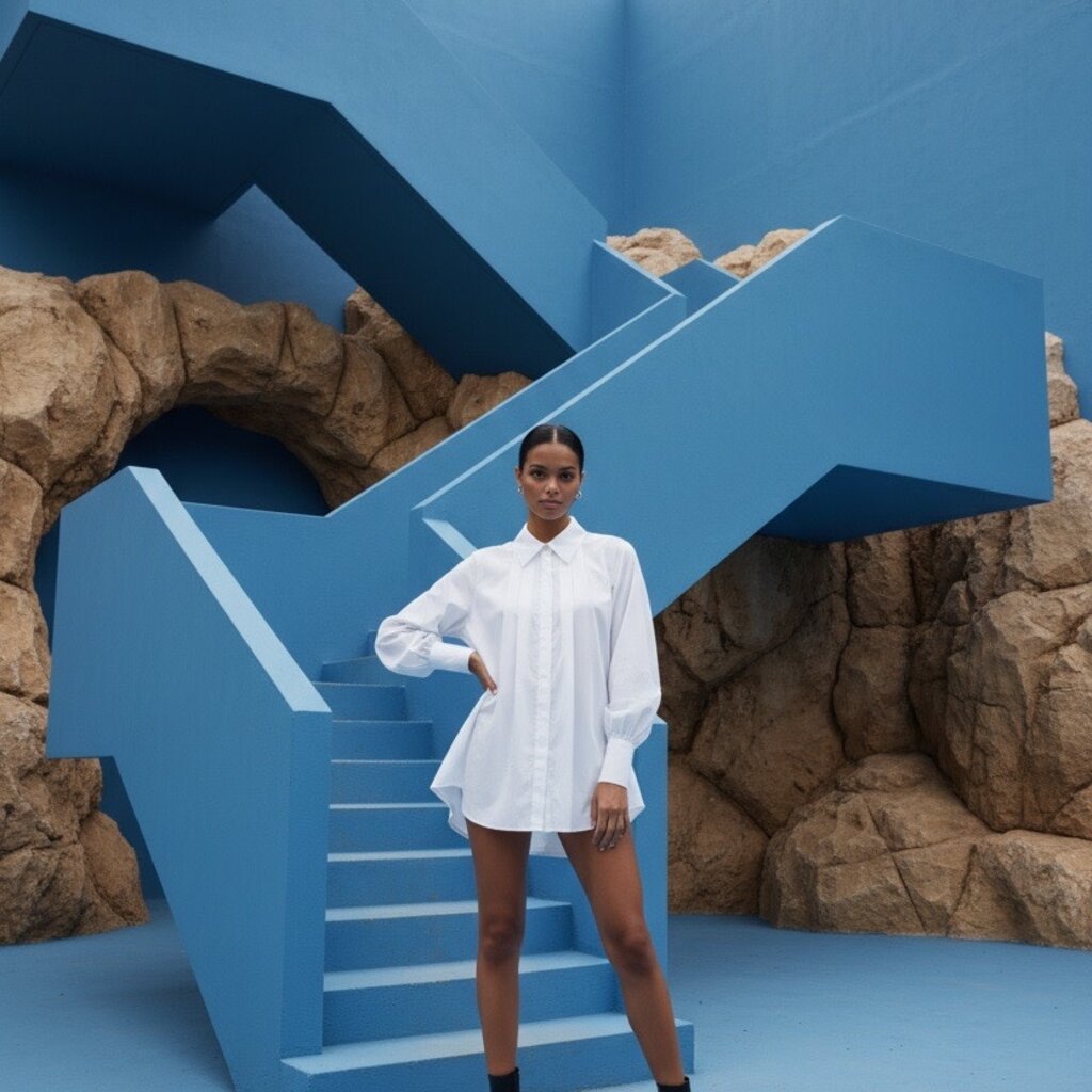 Zita cotton oversized skirt