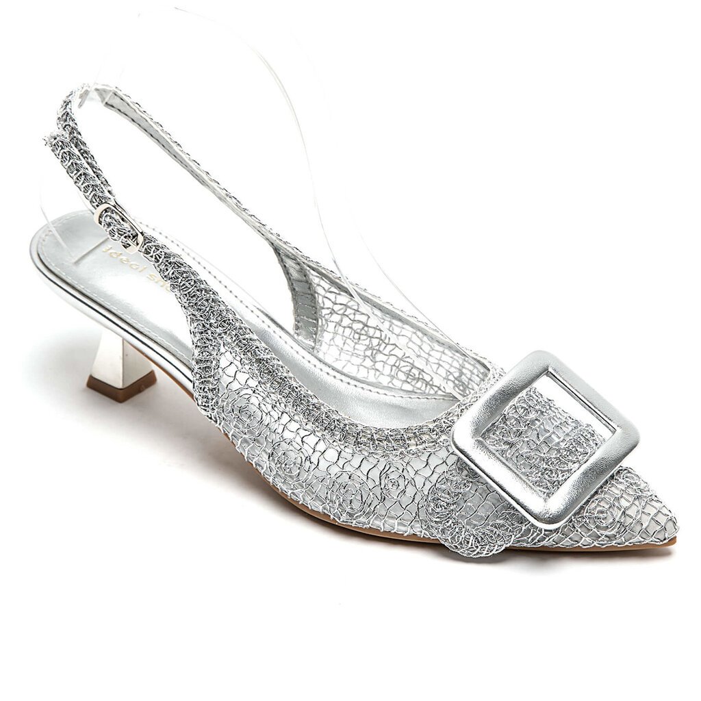 Ina silver slingback