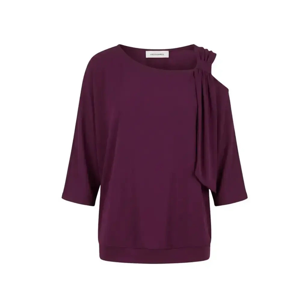 Amelie & Amelie top aubergine dresde