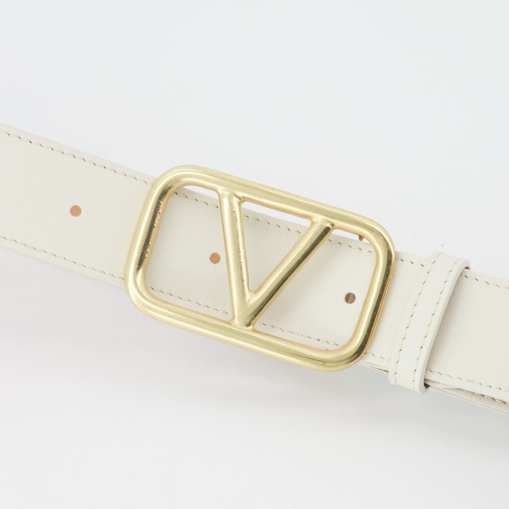 Valentino inspired belt off-white