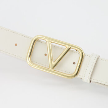 Valentino inspired belt off-white