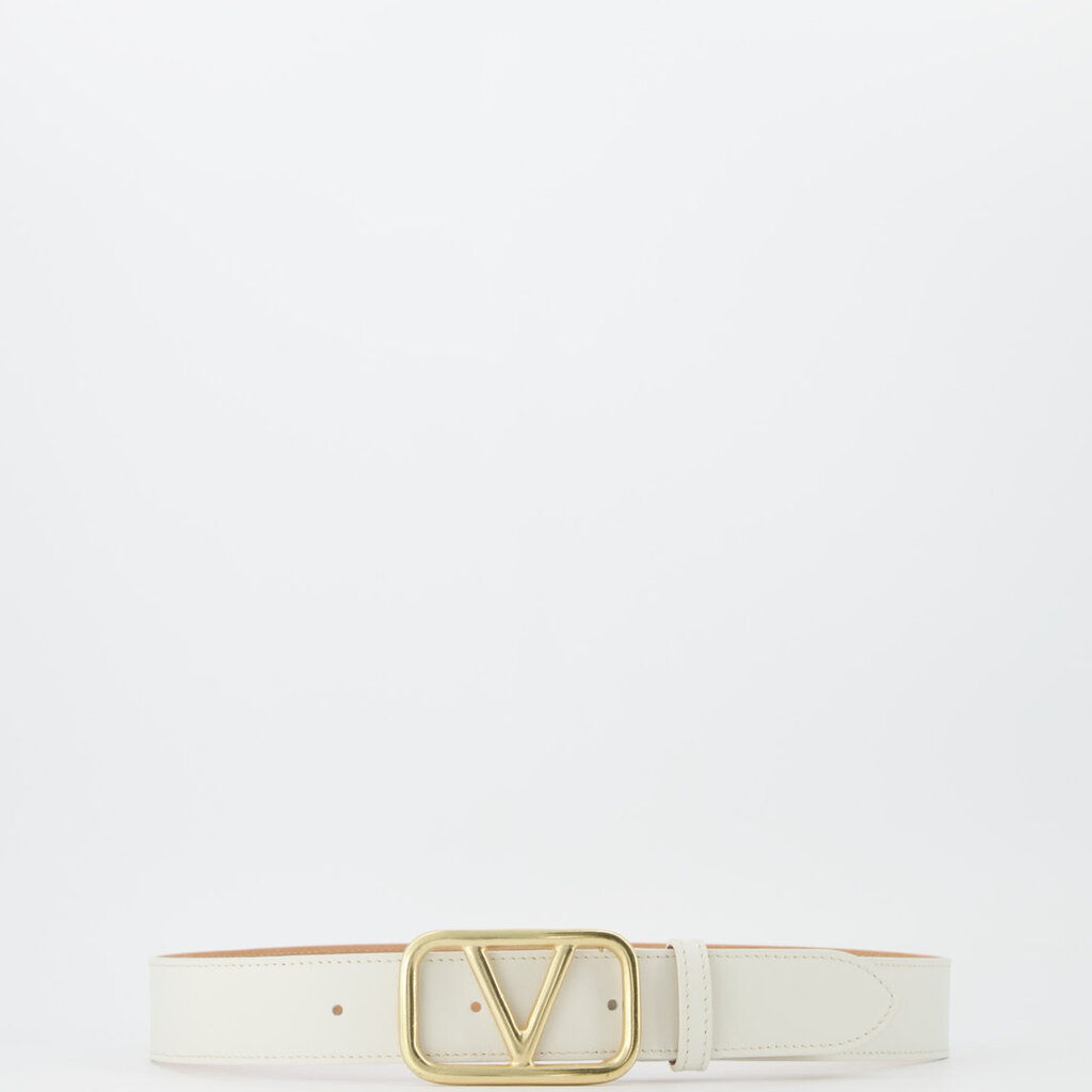 Valentino inspired belt off-white