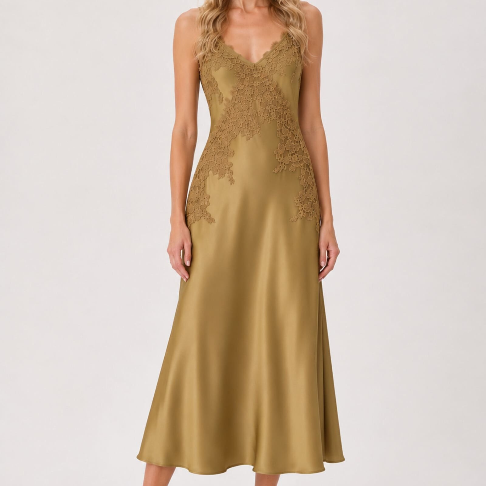 Jacy regular strap ankle dress olive