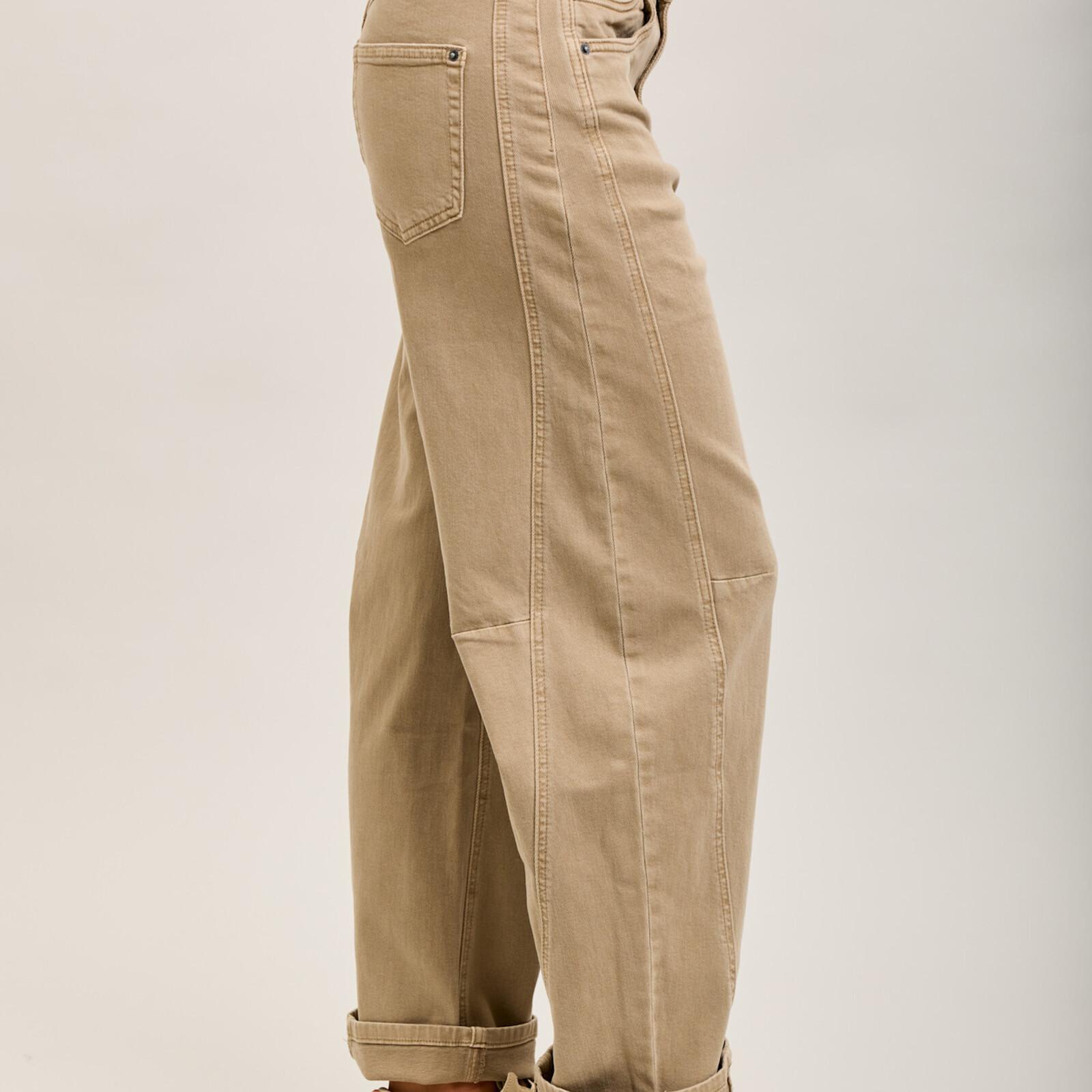Kiki barrel jeans camel