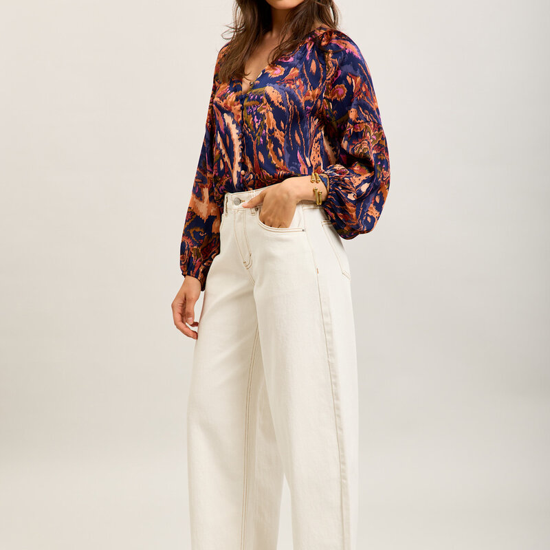 Hanna barrel jeans off-white