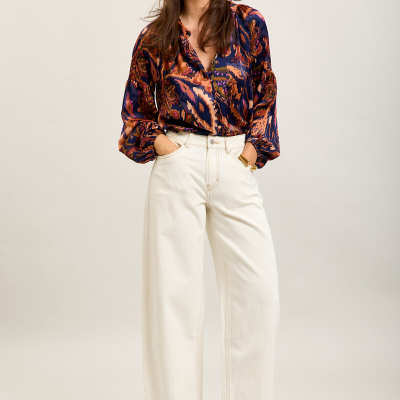 Hanna barrel jeans off-white
