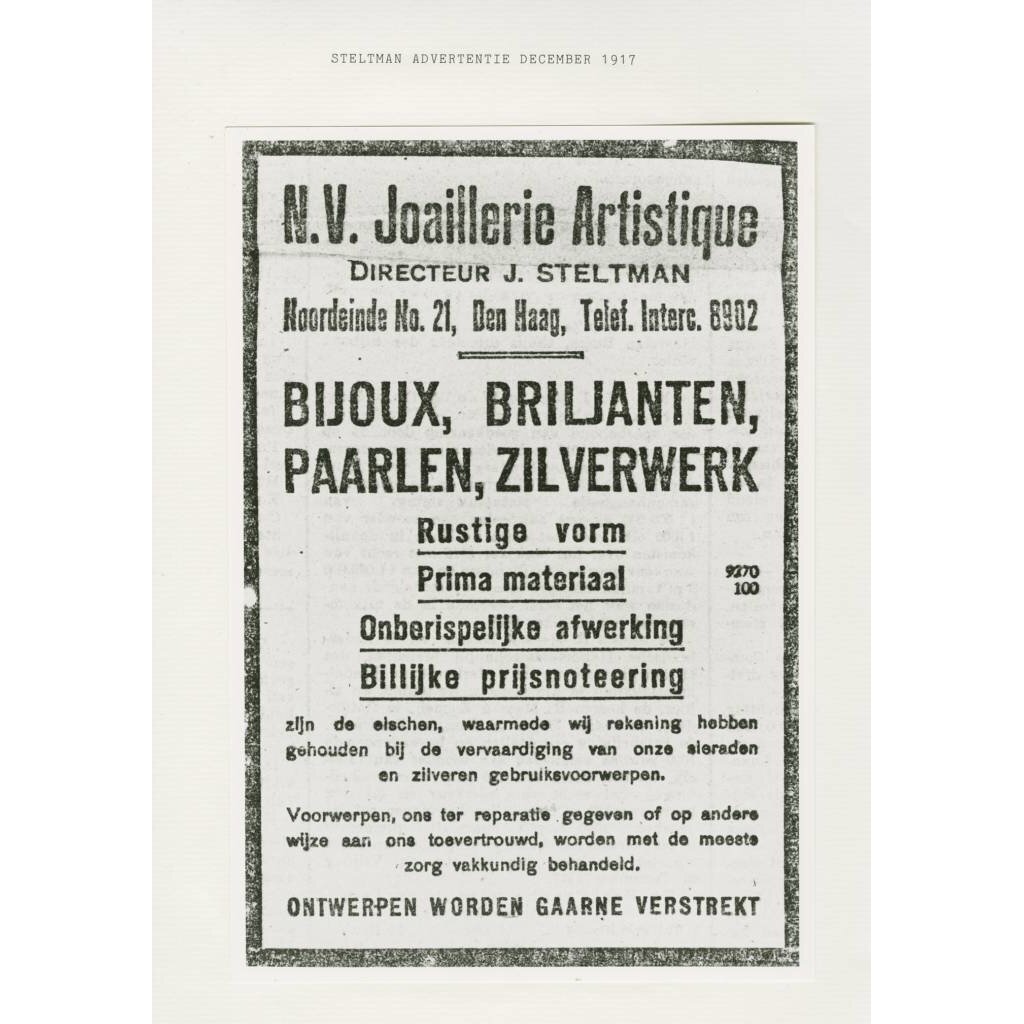 Haagse Chic. Steltman – 100 jaar sieraden & zilver
