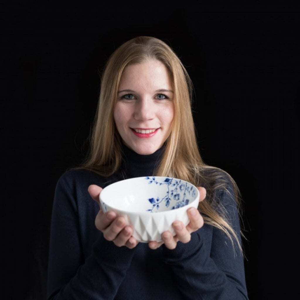 Soepkom Blauw Vouw