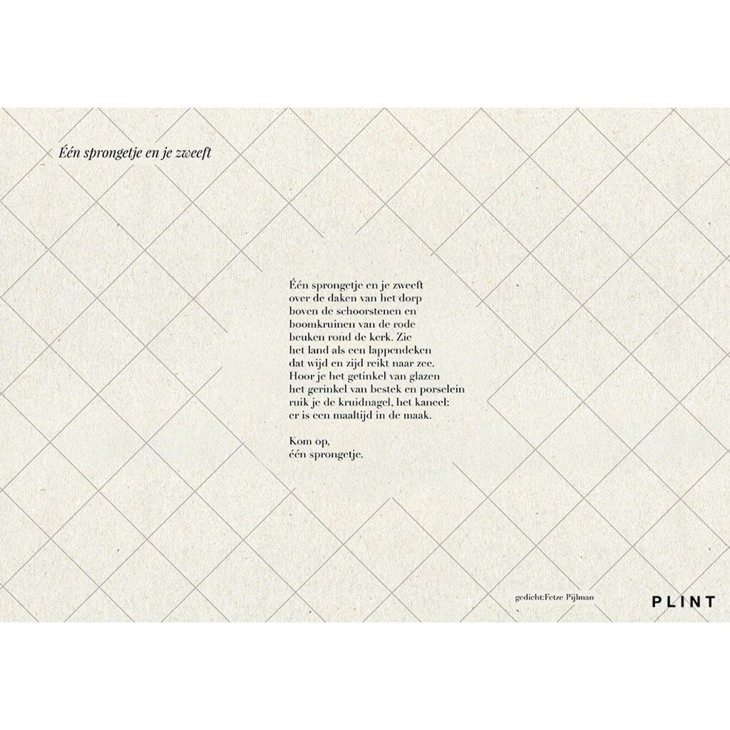 Poëzieplacemats -  Plint