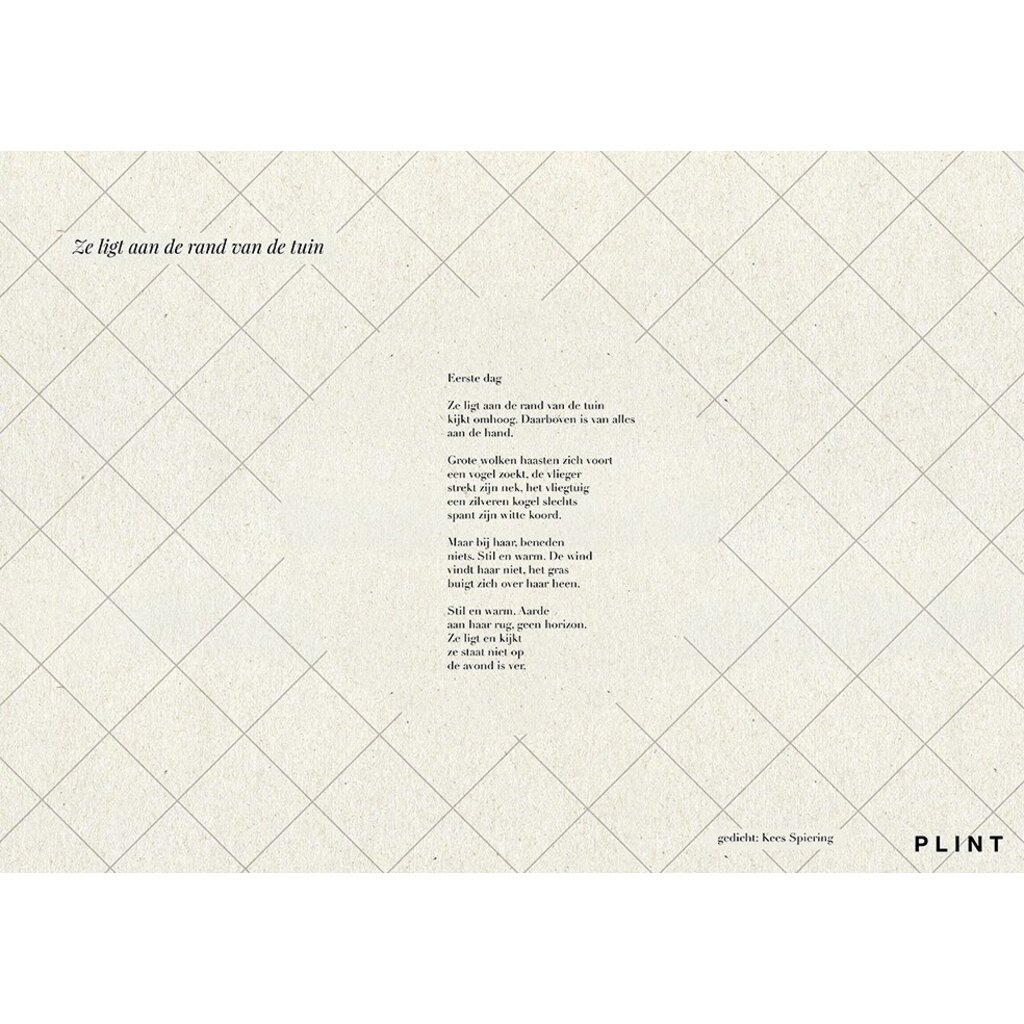 Poëzieplacemats -  Plint