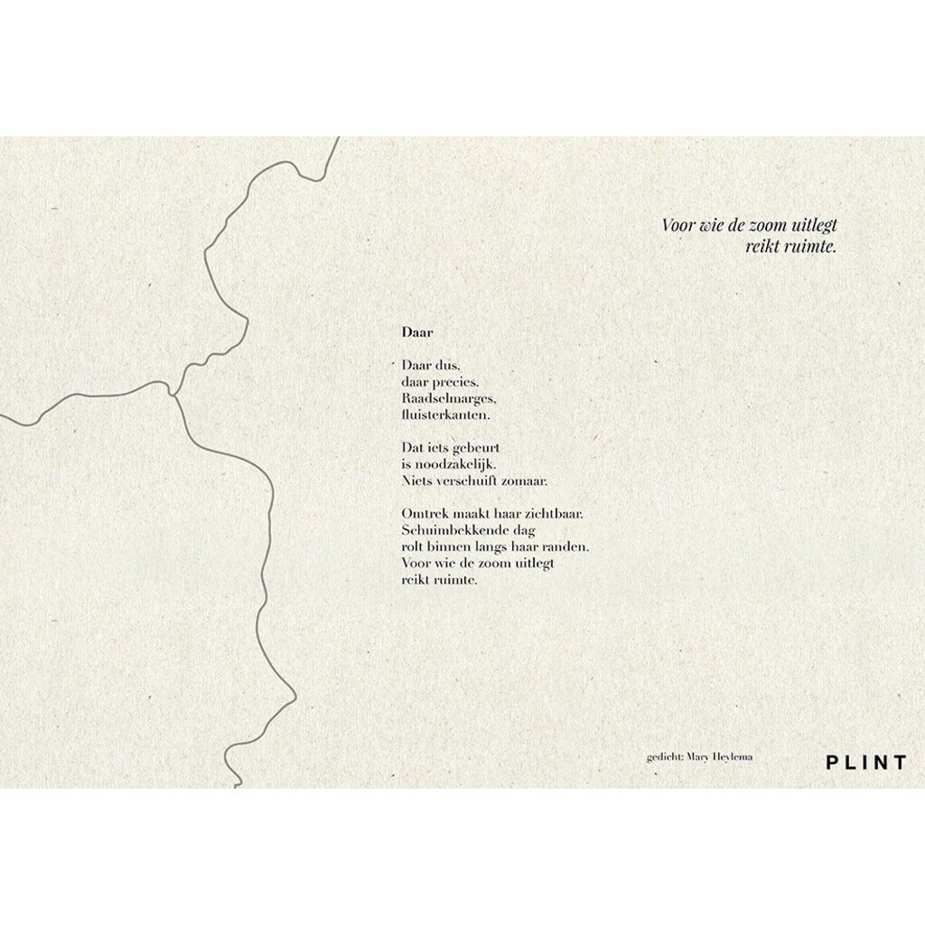 Poëzieplacemats -  Plint