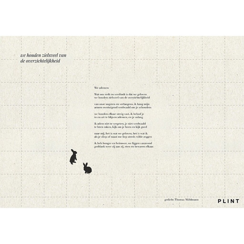 Poëzieplacemats -  Plint