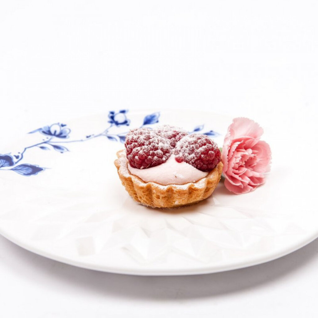 Gebakschoteltje Blauw Vouw