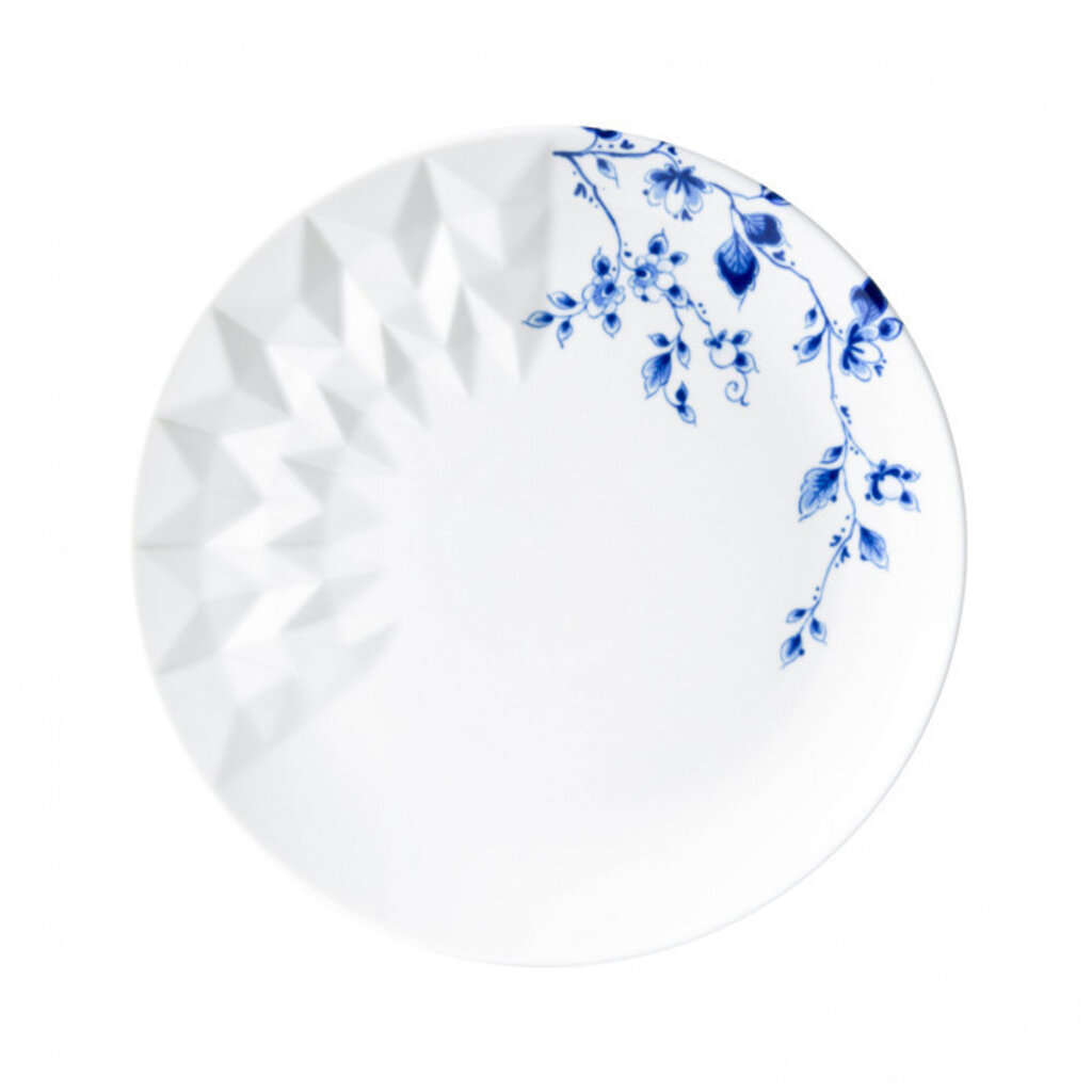 Ontbijtbord Blauw Vouw - set van 4
