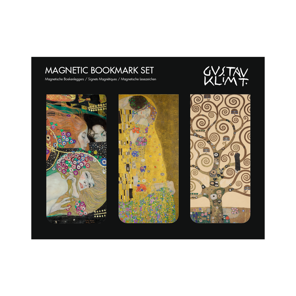 Magnetische boekenlegger, set van 3, Klimt: Kus, Boom, Slangen
