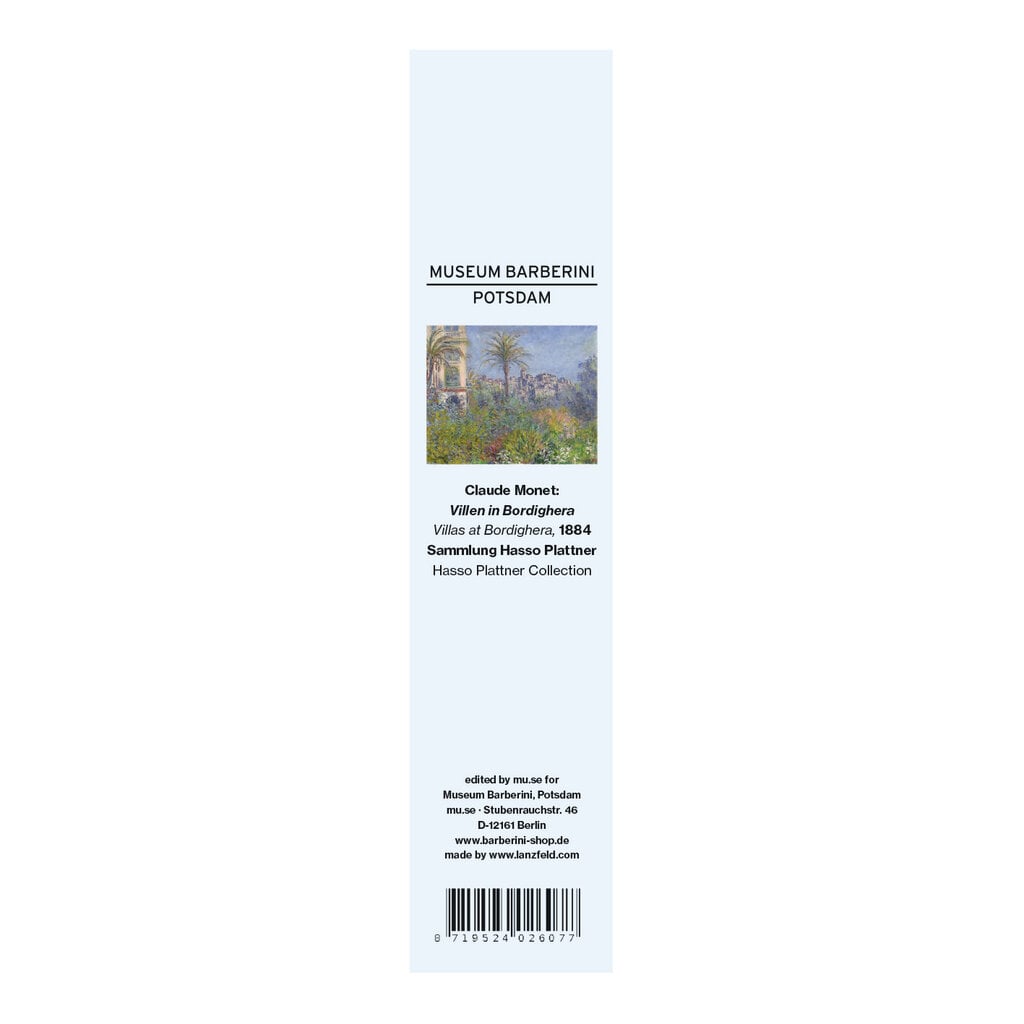 Klassieke boekenlegger, Claude Monet, Villas in Bordighera