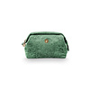 Pip Studio Cosmetic Purse Small Velvet Quilted Green 19x12x8,5cm