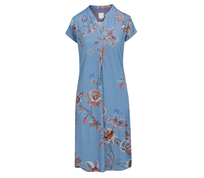 Dalia Short Sleeve Nightdress Cece Fiore Blue