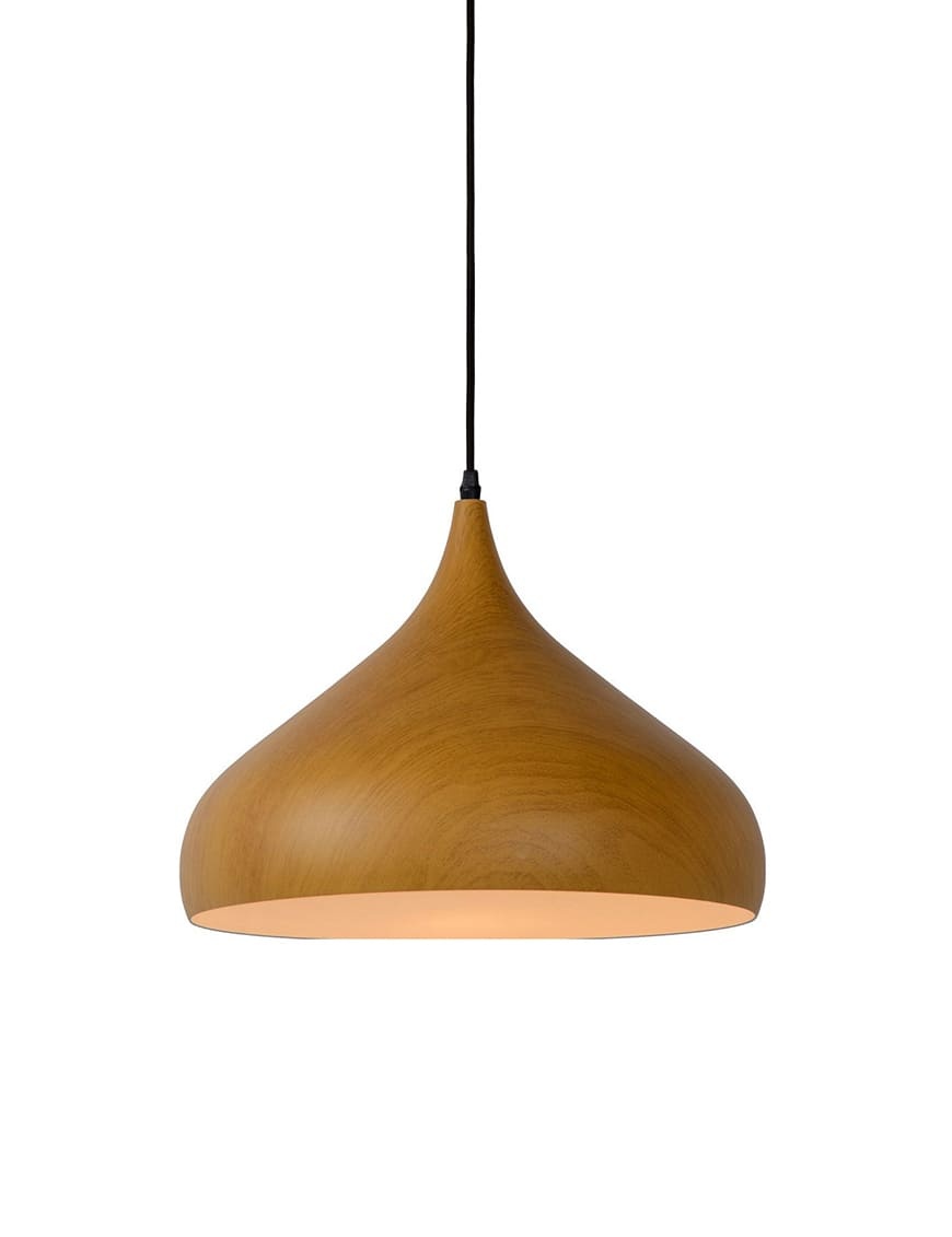 Minimal Decora Lucide Woody Pendant Light