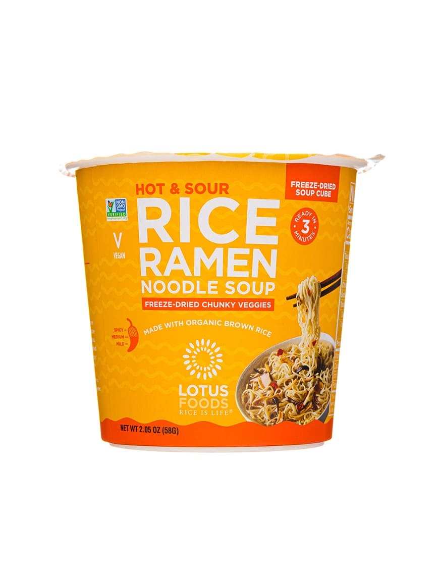 Gluten Garlicky Veggie Rice Ramen Noodle Soup