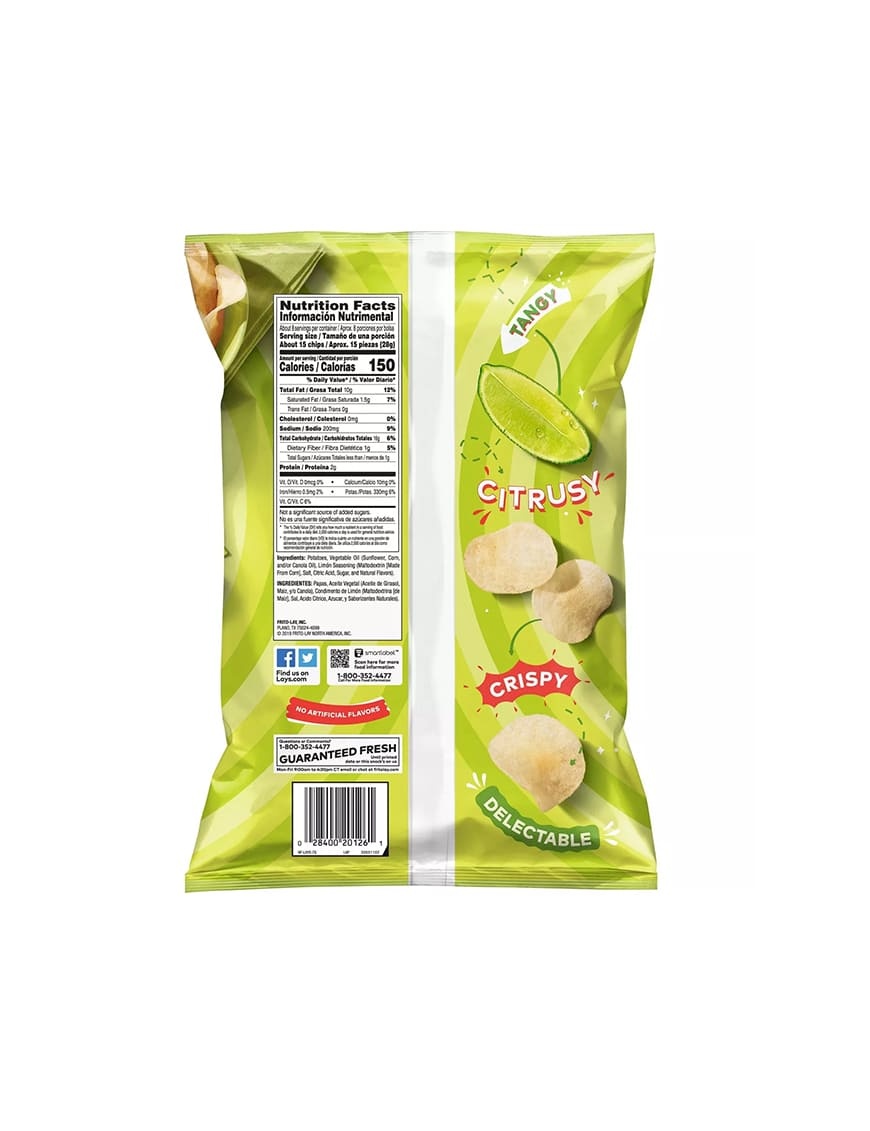 Eco Friendly Lays Limon Potato Chips Fiesta Favorites