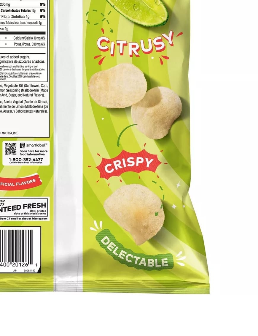Eco Friendly Lays Limon Potato Chips Fiesta Favorites