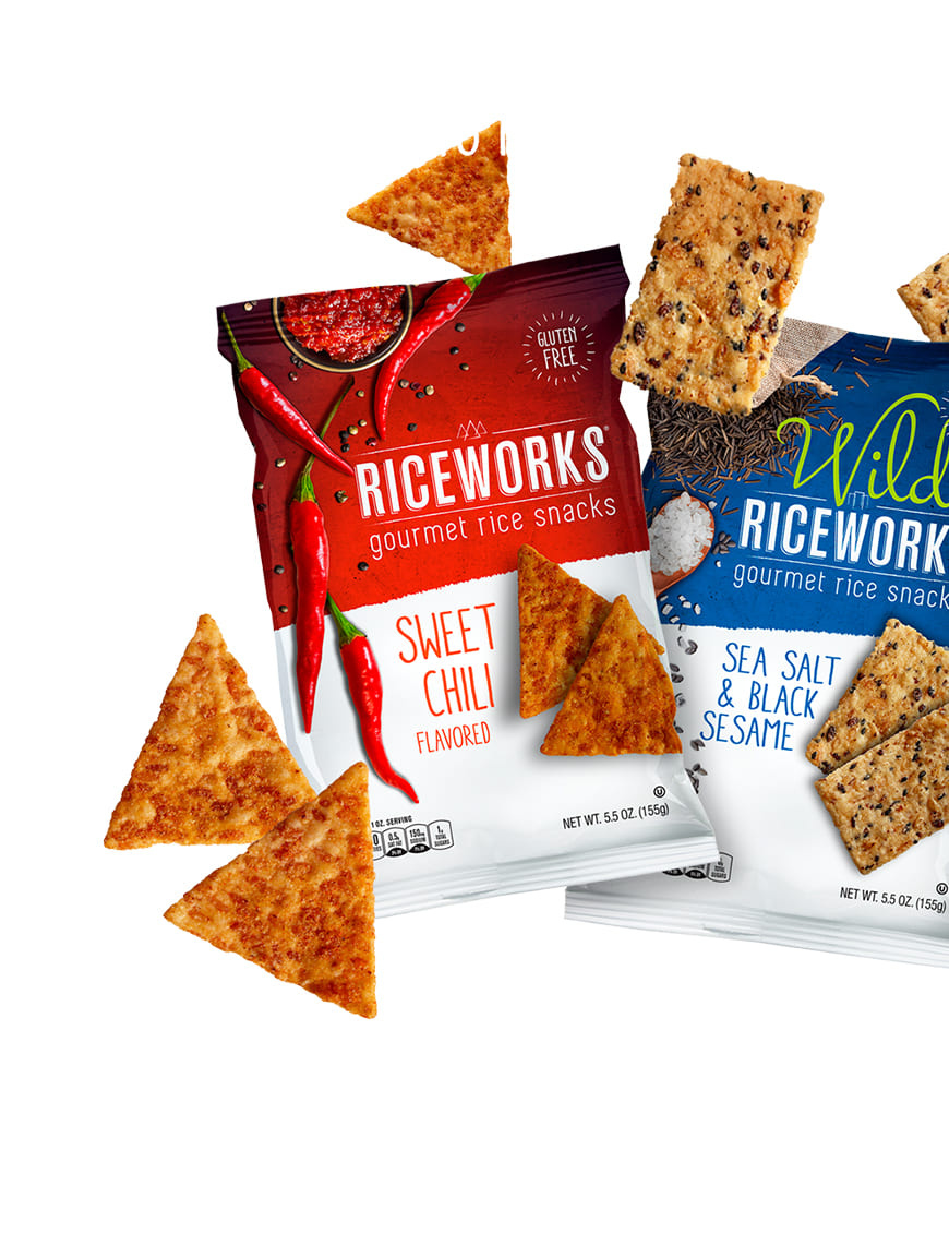 vegan food RiceWork Sweet Chili Rice Crisps