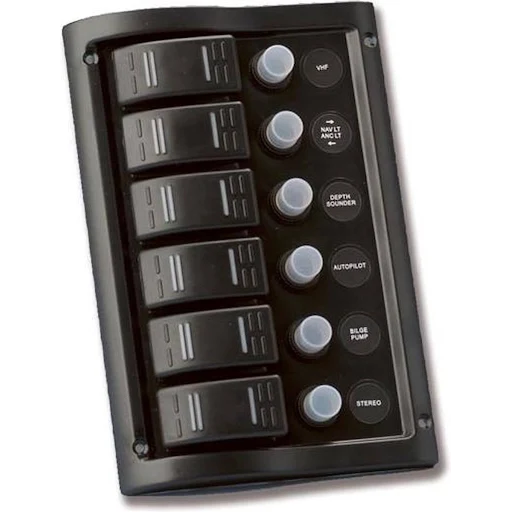 Allpa Schakelpaneel 12V 6 schakelaars